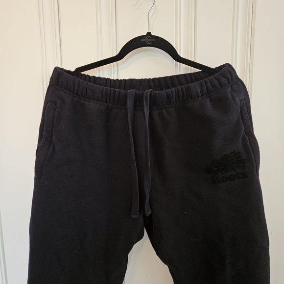 Used Medium Men's Black Roots Sweatpants - Picture 6 of 14